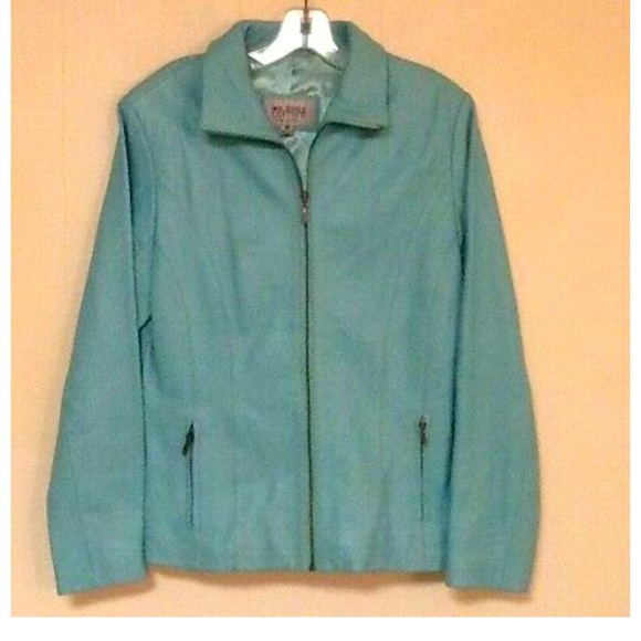 Retro Wilson’s turquoise suede jacket (L) and matching capris (sizes 0 or 10). - Picture 1 of 12